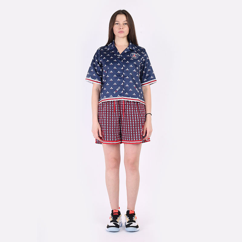 Женская рубашка Jordan Paris Saint-Germain Women's Short-Sleeve Printed Top (DC0451-410)  - цена, описание, фото 7